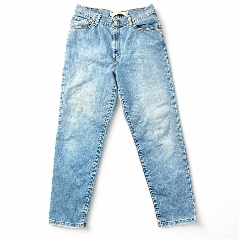 Levi's Light Blue High-Rise Straight Jeans
